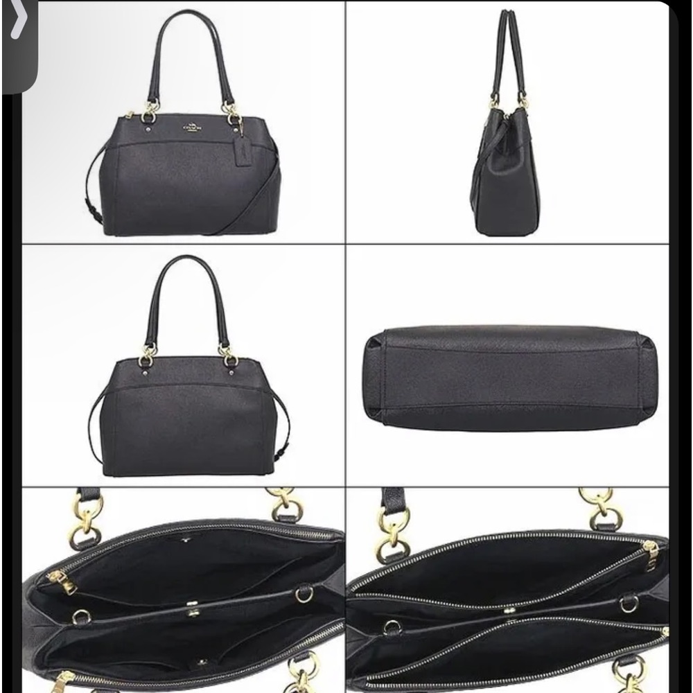Coach Large Brooke Crossgrain Leather Carry All Satchel Handbag 25926 … - Picture 2 of 14
